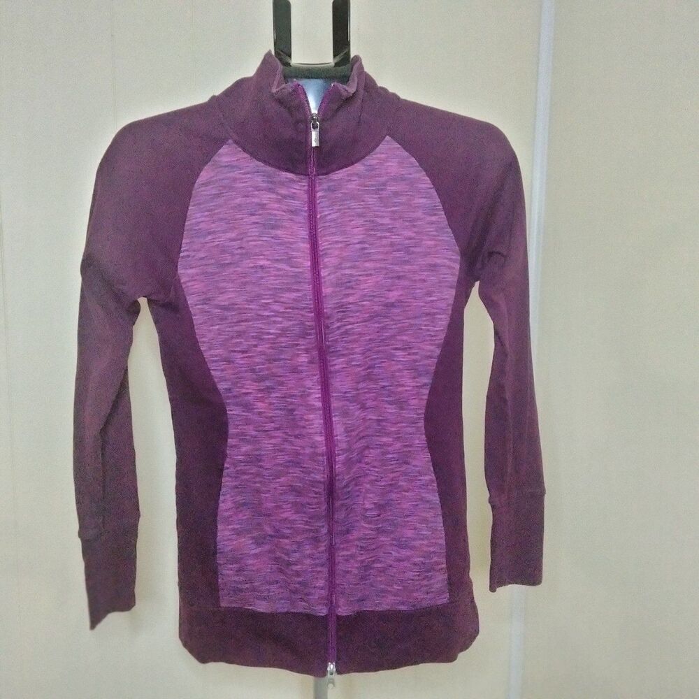 Columbia Women's light fleece zip up jacket purple
